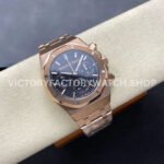 BF Factory Audemars Piguet Royal Oak Chronograph 26240OR.OO.1320OR.05 41mm Full Rose Gold Dark Blue Dial