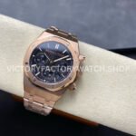 BF Factory Audemars Piguet Royal Oak Chronograph 26240OR.OO.1320OR.05 41mm Full Rose Gold Dark Blue Dial