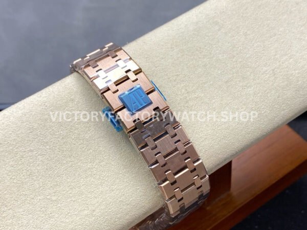 BF Factory Audemars Piguet Royal Oak Chronograph 26240OR.OO.1320OR.05 41mm Full Rose Gold Dark Blue Dial