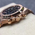 BF Factory Audemars Piguet Royal Oak Chronograph 26240OR.OO.1320OR.05 41mm Full Rose Gold Dark Blue Dial