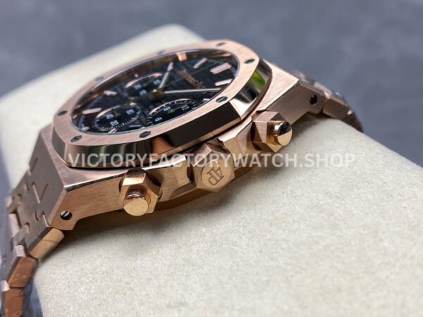 BF Factory Audemars Piguet Royal Oak Chronograph 26240OR.OO.1320OR.05 41mm Full Rose Gold Dark Blue Dial