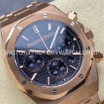 BF Factory Audemars Piguet Royal Oak Chronograph 26240OR.OO.1320OR.05 41mm Full Rose Gold Dark Blue Dial