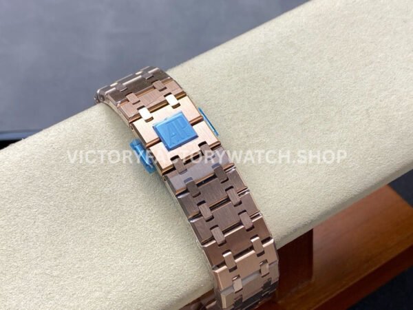 BF Factory Audemars Piguet Royal Oak Chronograph 26240OR.OO.1320OR.05 41mm Full Rose Gold Blue Dial