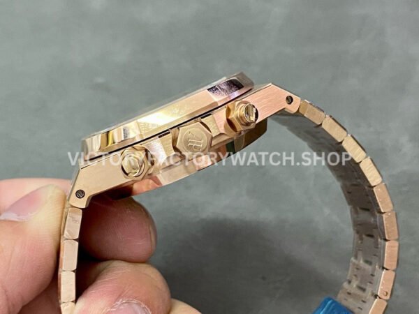 BF Factory Audemars Piguet Royal Oak Chronograph 26240OR.OO.1320OR.06 41mm Full Rose Gold Black Dial