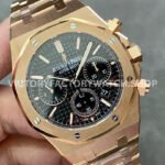 BF Factory Audemars Piguet Royal Oak Chronograph 26240OR.OO.1320OR.06 41mm Full Rose Gold Black Dial