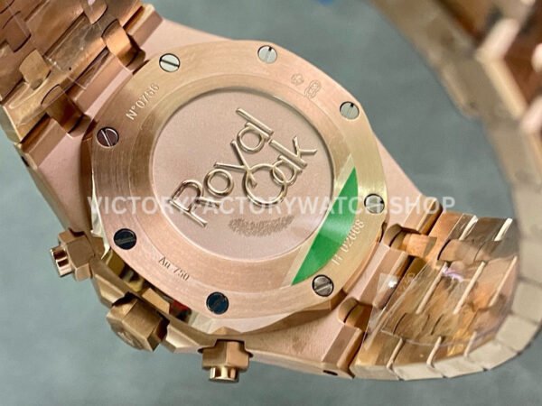 BF Factory Audemars Piguet Royal Oak Chronograph 26240OR.OO.1320OR.06 41mm Full Rose Gold Black Dial