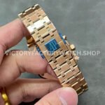 BF Factory Audemars Piguet Royal Oak Chronograph 26240OR.OO.1320OR.06 41mm Full Rose Gold Black Dial