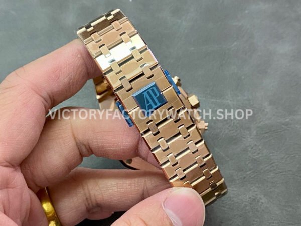 BF Factory Audemars Piguet Royal Oak Chronograph 26240OR.OO.1320OR.06 41mm Full Rose Gold Black Dial