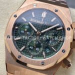 BF Factory Audemars Piguet Royal Oak Chronograph 26240OR.OO.1320OR.08 41mm Full Rose Gold Green Dial