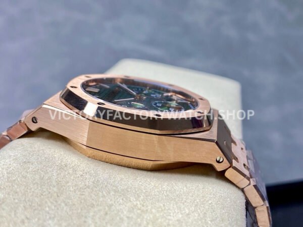 BF Factory Audemars Piguet Royal Oak Chronograph 26240OR.OO.1320OR.08 41mm Full Rose Gold Green Dial