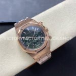 BF Factory Audemars Piguet Royal Oak Chronograph 26240OR.OO.1320OR.08 41mm Full Rose Gold Green Dial