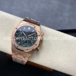 BF Factory Audemars Piguet Royal Oak Chronograph 26240OR.OO.1320OR.08 41mm Full Rose Gold Green Dial