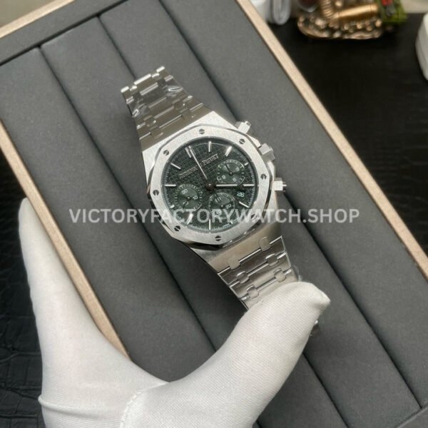 BF Factory Audemars Piguet Royal Oak Chronograph 26240ST.OO.1320ST.04 41mm Full Steel Green Dial