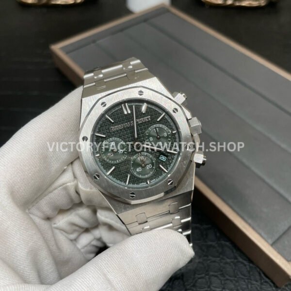 BF Factory Audemars Piguet Royal Oak Chronograph 26240ST.OO.1320ST.04 41mm Full Steel Green Dial