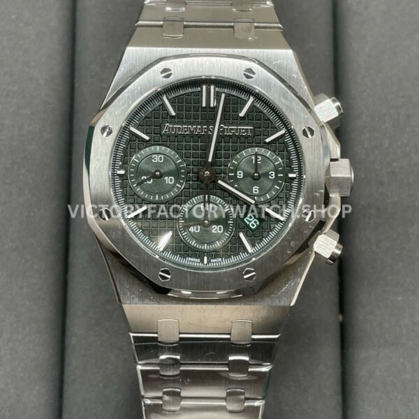 BF Factory Audemars Piguet Royal Oak Chronograph 26240ST.OO.1320ST.04 41mm Full Steel Green Dial