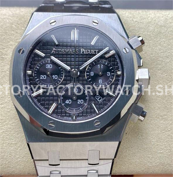 BF Factory Audemars Piguet Royal Oak Chronograph 26240ST.OO.1320ST.06 41mm Full Steel Black Dial ( BF 26240ST green dial chronograph Royal Oak