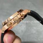 BF Factory Audemars Piguet Royal Oak Chronograph 26320OR.OO.1220OR.02 41mm Rose Gold Rubber Strap White Dial