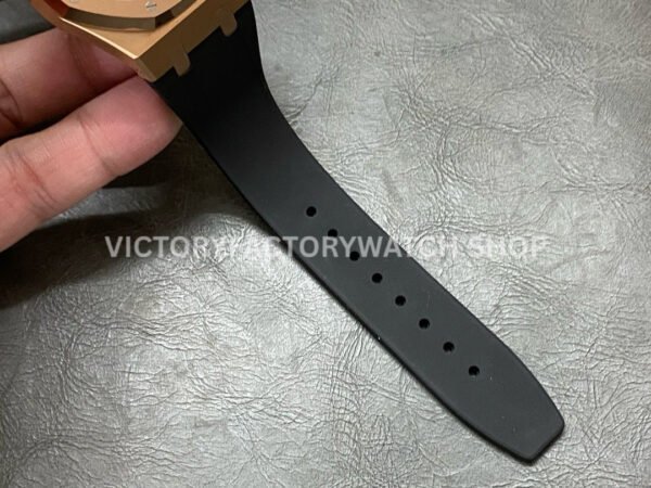 BF Factory Audemars Piguet Royal Oak Chronograph 26320OR.OO.1220OR.02 41mm Rose Gold Rubber Strap White Dial