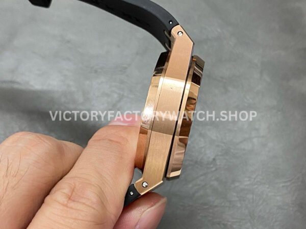 BF Factory Audemars Piguet Royal Oak Chronograph 26320OR.OO.1220OR.02 41mm Rose Gold Rubber Strap White Dial