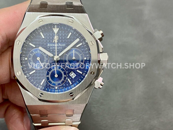BF Factory Audemars Piguet Royal Oak Chronograph 26320ST.00.1220ST.03 41mm Full Steel Blue Dial (2) BF 26320ST blue dial chronograph Royal Oak