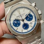 BF Factory Audemars Piguet Royal Oak Chronograph 26326ST.OO.D027CA.01 41mm Full Steel Blue Eye White Dial