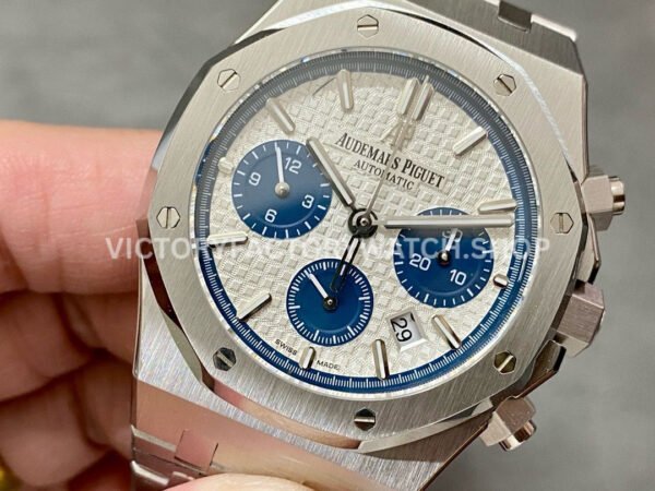 BF Factory Audemars Piguet Royal Oak Chronograph 26326ST.OO.D027CA.01 41mm Full Steel Blue Eye White Dial