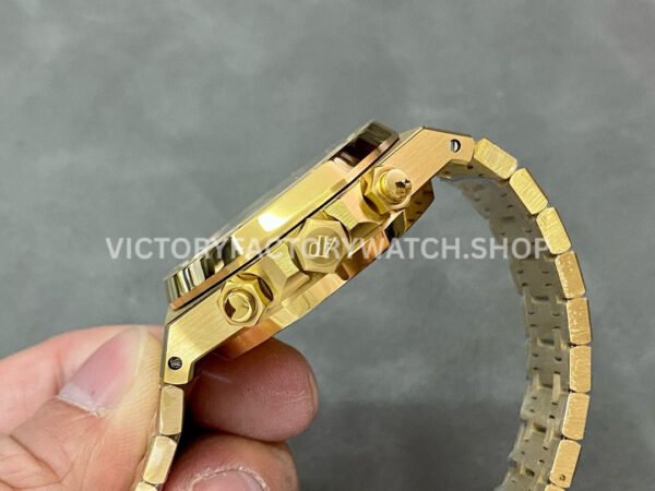 BF Factory Audemars Piguet Royal Oak Chronograph 26331BA.OO.1220BA.02 41mm Full Yellow Gol ( (5) BF Factory Audemars Piguet Royal Oak Chronograph 26331BA.OO.1220BA.02 41mm Full Yellow Gold Green Dial