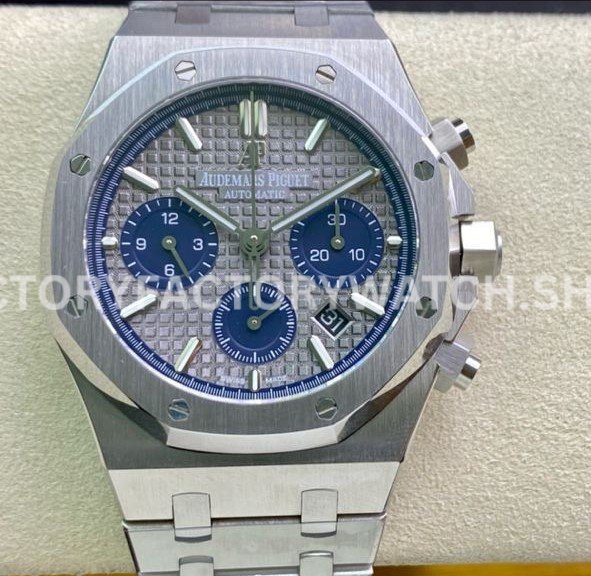 BF 26331IP grey dial blue sub chronograph Royal Oak