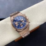 BF Factory Audemars Piguet Royal Oak Chronograph 26331OR.OO.1220OR.01 41mm Ful (1) BF Factory Audemars Piguet Royal Oak Chronograph 26331OR.OO.1220OR.01 41mm Full Rose Gold, Rose Gold Eye Blue Dial