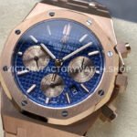 BF Factory Audemars Piguet Royal Oak Chronograph 26331OR.OO.1220OR.01 41mm Ful ( (5) BF Factory Audemars Piguet Royal Oak Chronograph 26331OR.OO.1220OR.01 41mm Full Rose Gold, Rose Gold Eye Blue Dial
