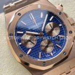 BF Factory Audemars Piguet Royal Oak Chronograph 26331OR.OO.1220OR.01 41mm Ful ( (9) BF Factory Audemars Piguet Royal Oak Chronograph 26331OR.OO.1220OR.01 41mm Full Rose Gold, Rose Gold Eye Blue Dial