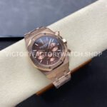 BF Factory Audemars Piguet Royal Oak Chronograph 26331OR.OO.1220OR.02 41mm Full Rose Gold B ( (5) BF Factory Audemars Piguet Royal Oak Chronograph 26331OR.OO.1220OR.02 41mm Full Rose Gold Brown Dial