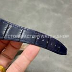 BF Factory Audemars Piguet Royal Oak Chronograph 26331OR.OO.D315CR.01 41mm Rose Gold Leather Strap Blue Dial