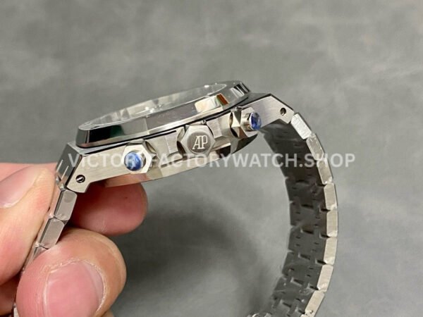 BF Factory Audemars Piguet Royal Oak Chronograph 26331ST.OO.1220ST.01 41mm Full Steel ( (3) BF Factory Audemars Piguet Royal Oak Chronograph 26331ST.OO.1220ST.01 41mm Full Steel Silver Eye Blue Dial