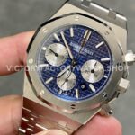 BF Factory Audemars Piguet Royal Oak Chronograph 26331ST.OO.1220ST.01 41mm Full Steel ( (8) BF Factory Audemars Piguet Royal Oak Chronograph 26331ST.OO.1220ST.01 41mm Full Steel Silver Eye Blue Dial