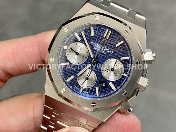 BF Factory Audemars Piguet Royal Oak Chronograph 26331ST.OO.1220ST.01 41mm Full Steel ( (8) BF Factory Audemars Piguet Royal Oak Chronograph 26331ST.OO.1220ST.01 41mm Full Steel Silver Eye Blue Dial
