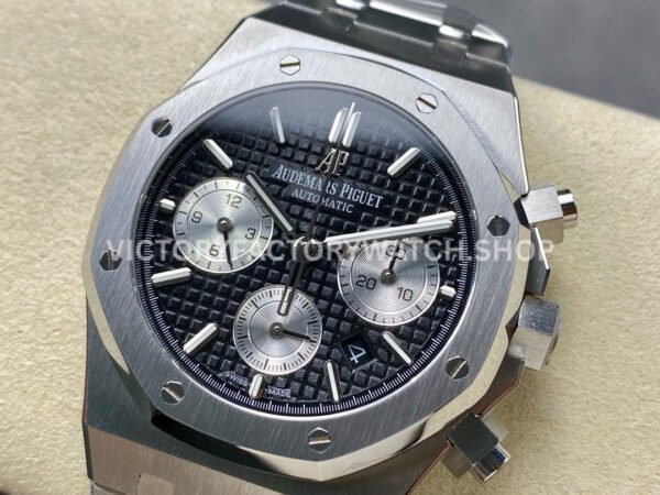 BF Factory Audemars Piguet Royal Oak Chronograph 26331ST.OO.1220ST.02 41mm Full Steel ( (4) BF Factory Audemars Piguet Royal Oak Chronograph 26331ST.OO.1220ST.02 41mm Full Steel Silver Eye Black Dial