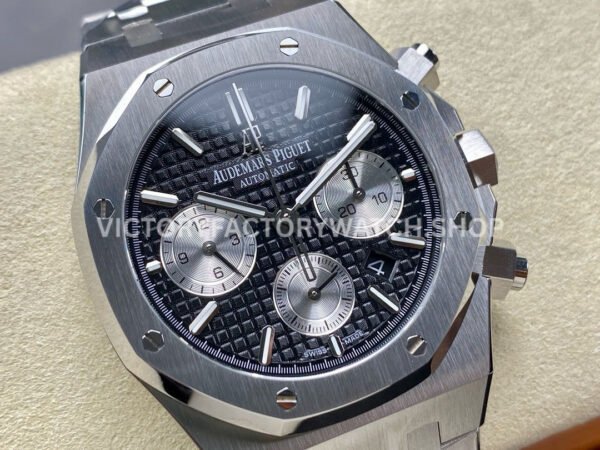 BF Factory Audemars Piguet Royal Oak Chronograph 26331ST.OO.1220ST.02 41mm Full Steel ( (7) BF Factory Audemars Piguet Royal Oak Chronograph 26331ST.OO.1220ST.02 41mm Full Steel Silver Eye Black Dial