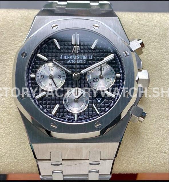 BF Factory Audemars Piguet Royal Oak Chronograph 26331ST.OO.1220ST.02 41mm Full Steel ( (8) BF 26331ST black dial silver sub chronograph Royal Oak