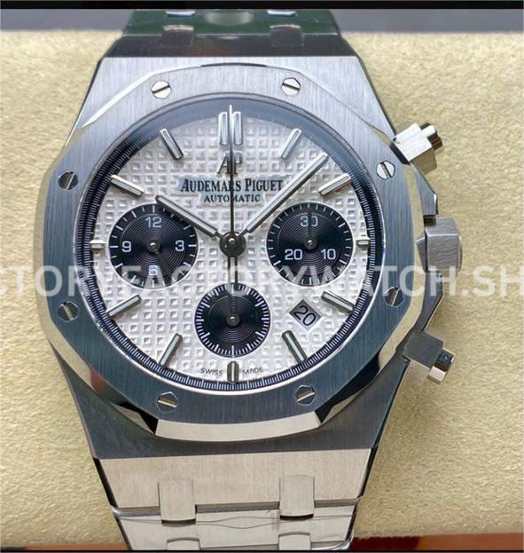 BF Factory Audemars Piguet Royal Oak Chronograph 26331ST.OO.1220ST.03 41mm Full Steel (1) BF 26331ST silver dial black sub chronograph Royal Oak
