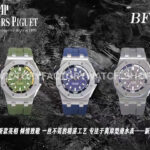 BF Factory Audemars Piguet Royal Oak Offshore Diver 15720ST.OO.A052CA.01 Steel Rubber Stra ( (3) BF Factory Audemars Piguet Royal Oak Offshore Diver 15720ST.OO.A052CA.01 Steel Rubber Strap Green Dial