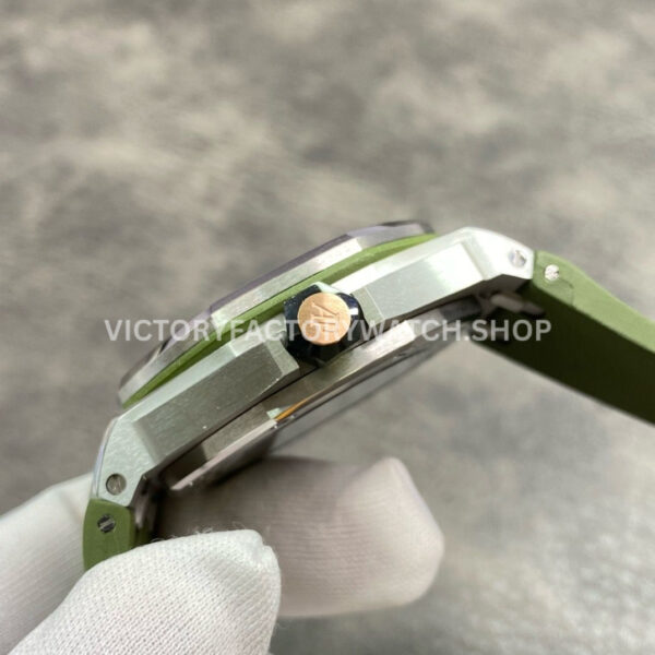BF Factory Audemars Piguet Royal Oak Offshore Diver 15720ST.OO.A052CA.01 Steel Rubber Stra ( (5) BF Factory Audemars Piguet Royal Oak Offshore Diver 15720ST.OO.A052CA.01 Steel Rubber Strap Green Dial