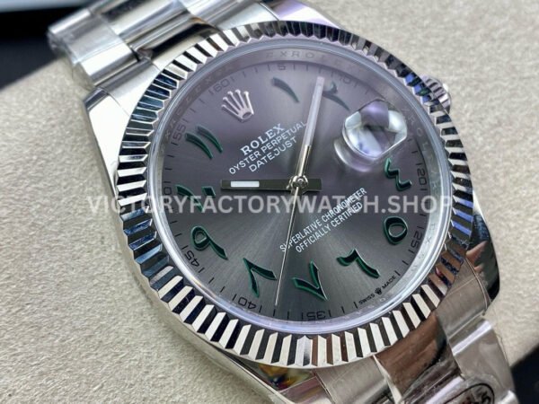 DIW Factory Rolex Datejust Limited Edition 126334 41mm Full 904L Middle Eastern Digital Grey Dial