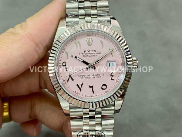 DIW Factory Rolex Datejust Limited Edition 126334 41mm Full 904L Middle Eastern Digital Pink Dial