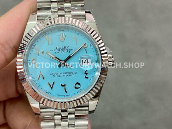 Rolex Datejust 126334 sky blue middle eastern dial replica