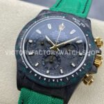 DIW Factory Rolex Daytona Limited Edition 116500 40mm Carbon Fiber Artificial Fiber Woven Strap Golden Needle Carbon Fiber Dial