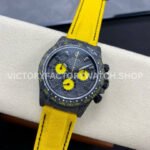 DIW Factory Rolex Daytona Limited Edition 116500 40mm Carbon Fiber Artificial Fiber Woven Strap Yellow Eye Carbon Fiber Dial