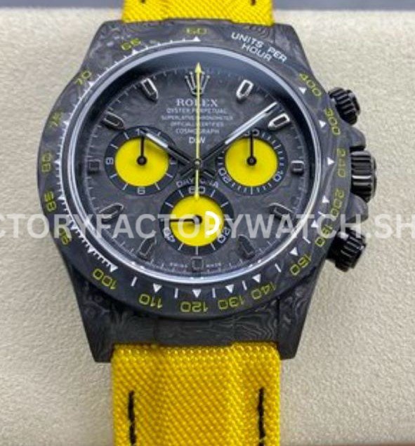 Rolex Daytona 116500 yellow eye carbon dial replica
