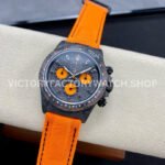 DIW Factory Rolex Daytona Limited Edition 116500 40mm Carbon Fiber Artificial Fiber Woven Strap Orange Eye Carbon Fiber Dial