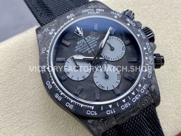 DIW Factory Rolex Daytona Limited Edition 116500 40mm Carbon Fiber Artificial Fiber Woven Strap Carbon Fiber Dial